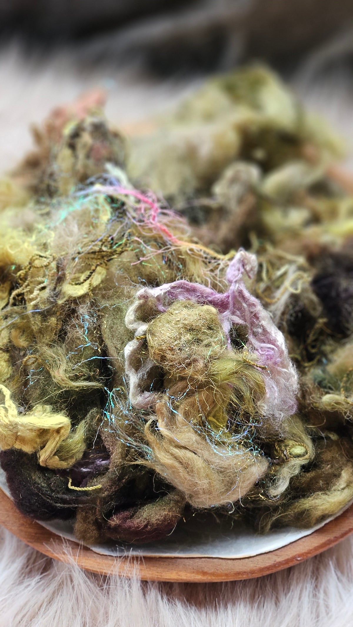 Oregon Woods - hand-dyed wool alpaca bamboo texture blend - 4 ounces | 114 grams