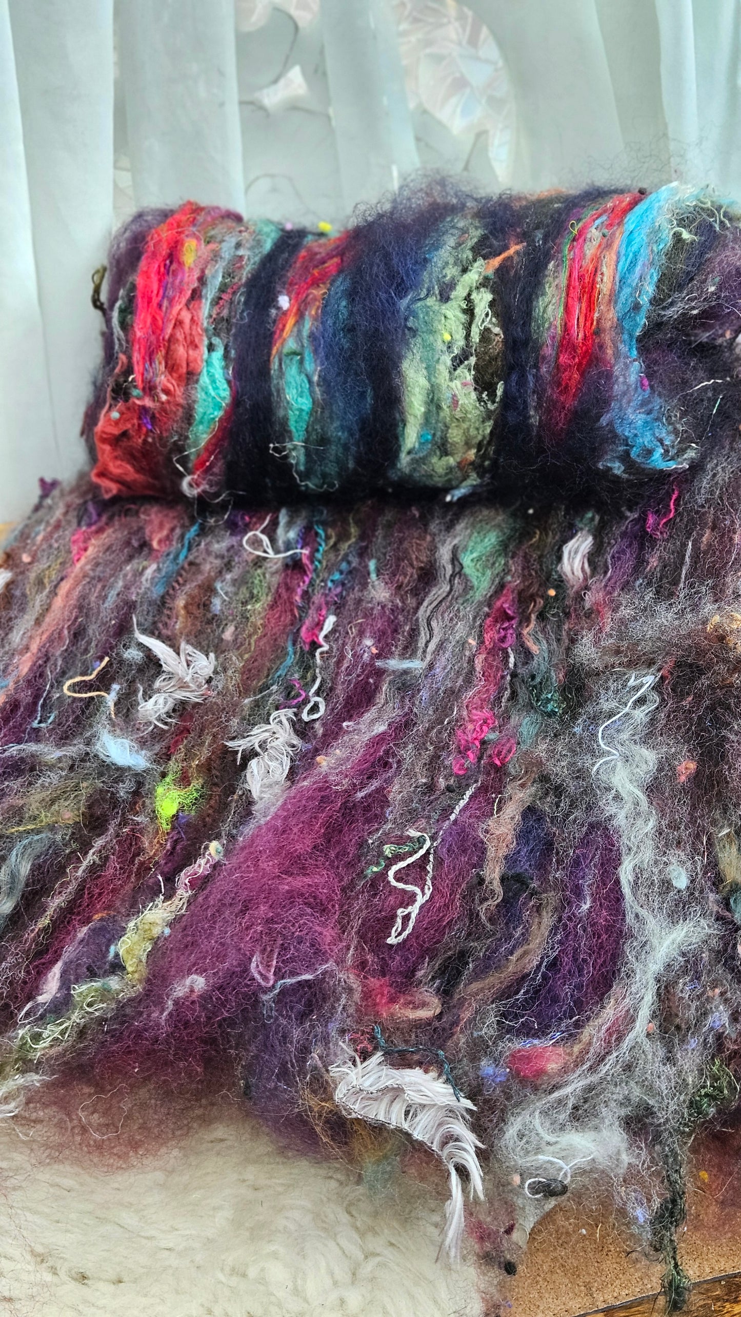 Luxe Layered Textured XL Art Batt - 247 - 5.5 ounces | 156 grams