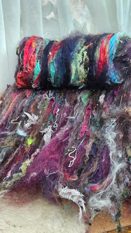 Luxe Layered Textured XL Art Batt - 247 - 5.5 ounces | 156 grams