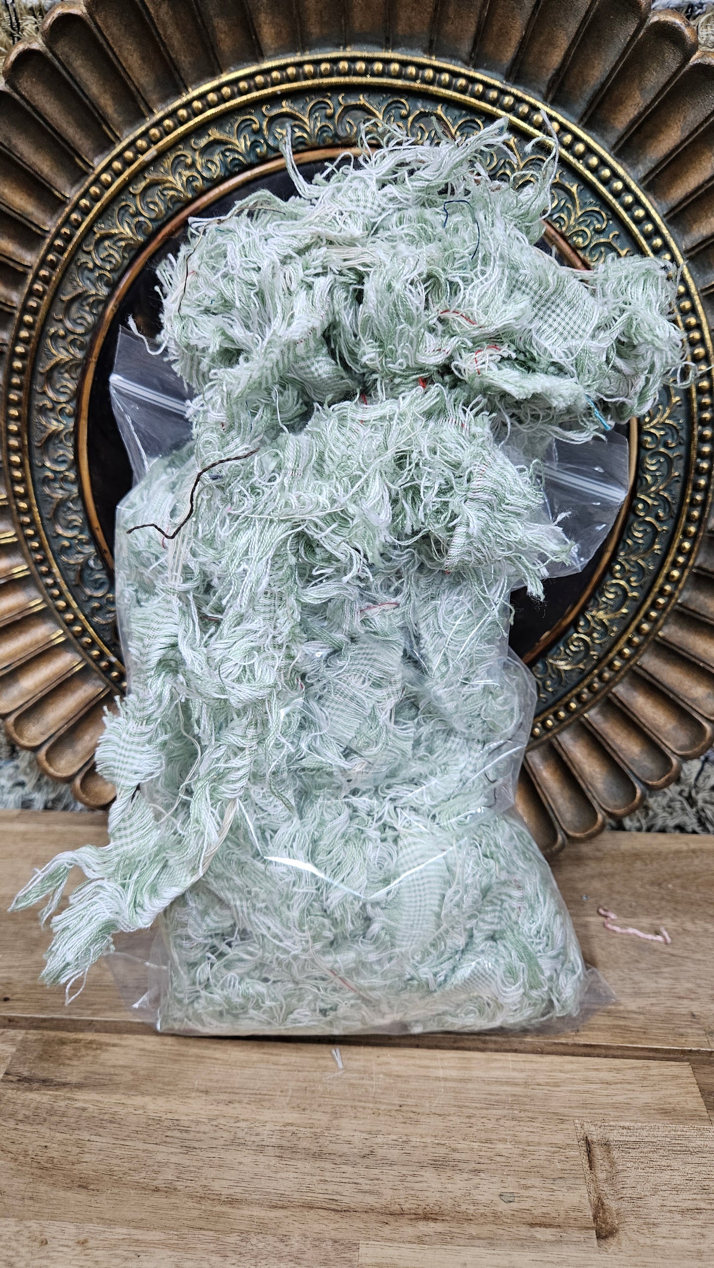 QUARTZ BEACH - shaggy fringe ribbon for tapestry weaving and fiber art - QUARTZ07 (.7 lb)