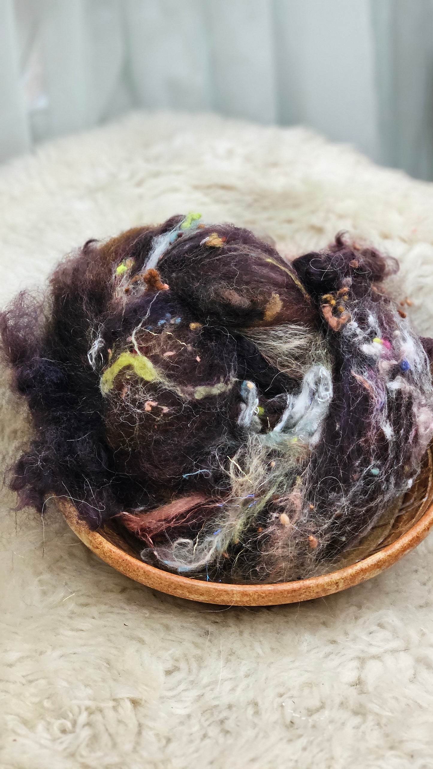 Luxe Layered Textured Art Batt - 012 - 2 ounces | 57 grams