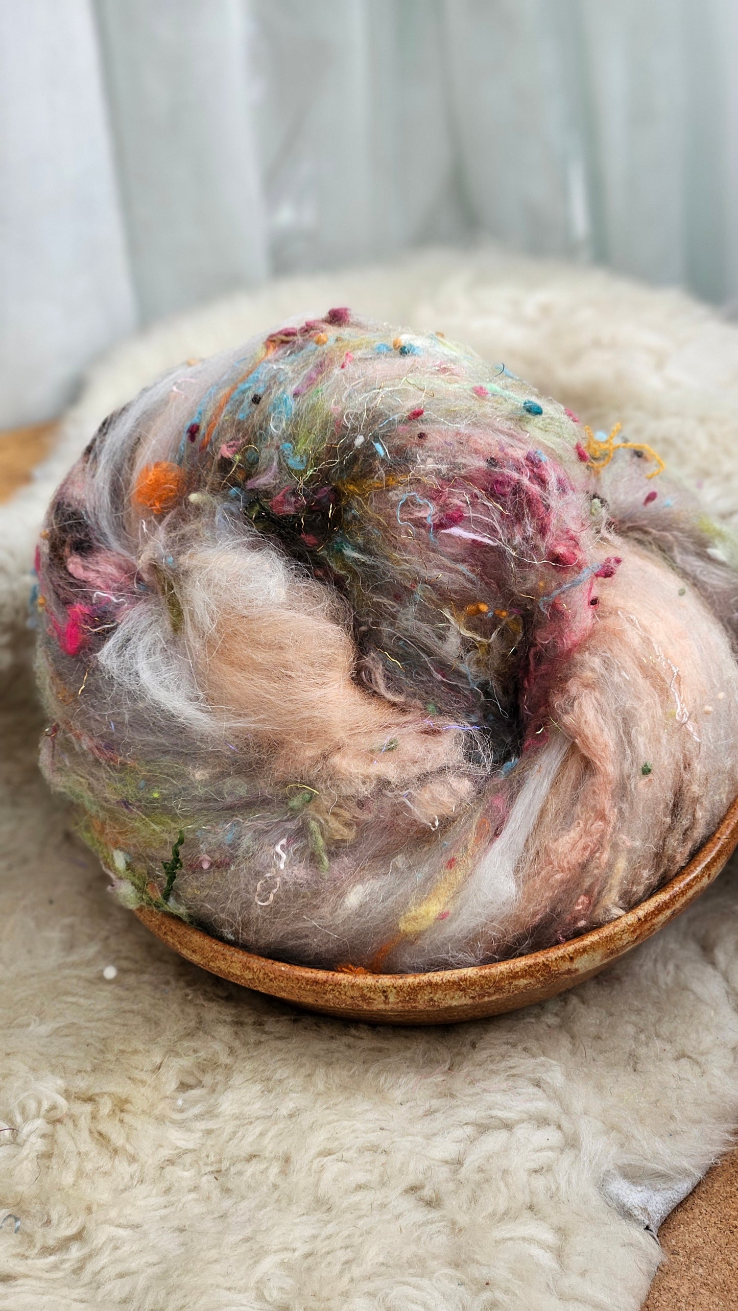 Luxe Layered Textured XL Art Batt - 223 - 3.5 ounces | 99 grams