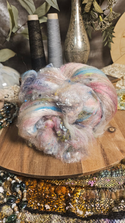 Shaniko Wool Silk Flax Neauveau Art Batt 3004 - 2 oz | 57 g