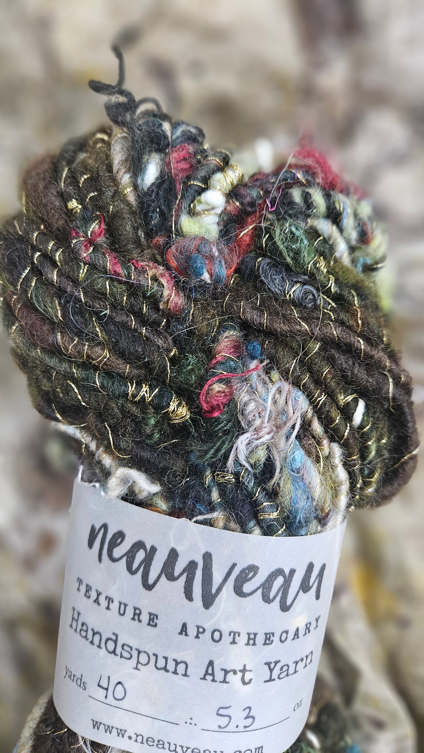 Handspun Bulky Art Yarn - Enchanted Forest Collection 14