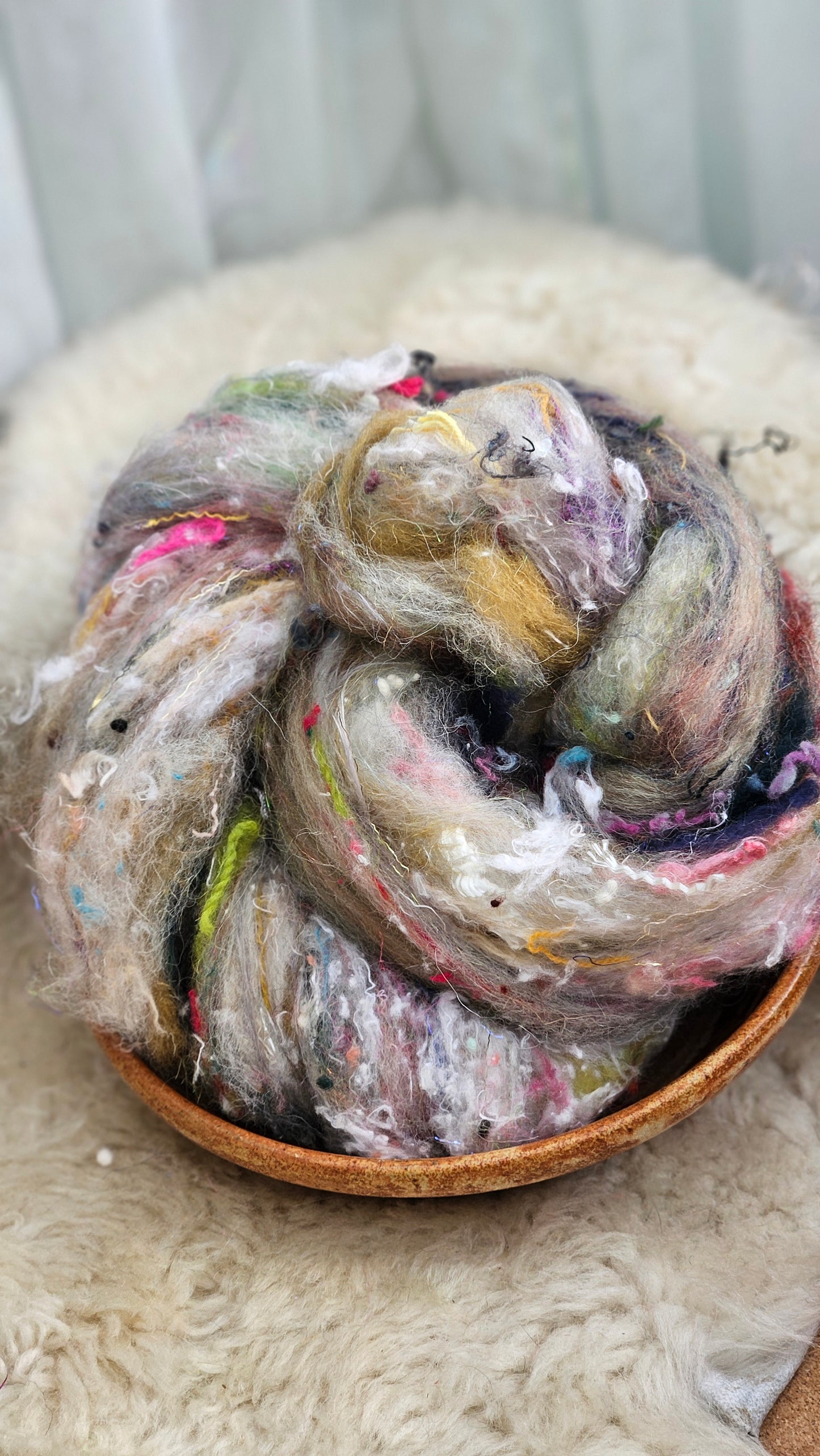 Luxe Layered Textured XL Art Batt - 222 - 3.5 ounces | 99 grams