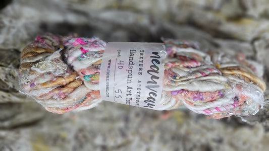 Handspun Bulky Art Yarn - Fairy Godmother 02