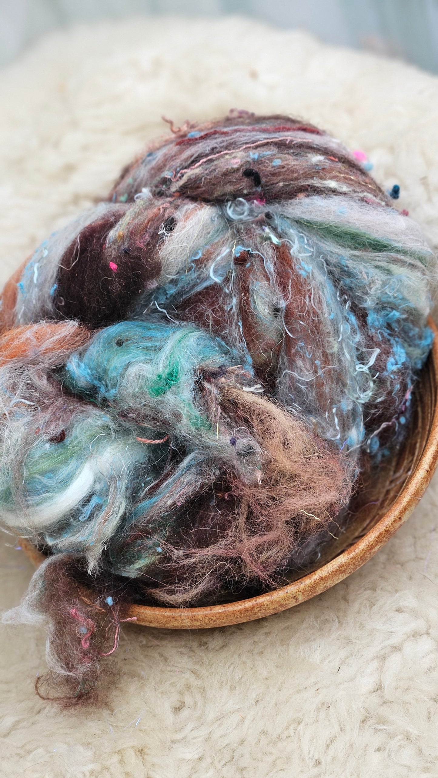 Luxe Layered Textured XL Art Batt - 214 - 3.7 ounces | 105 grams