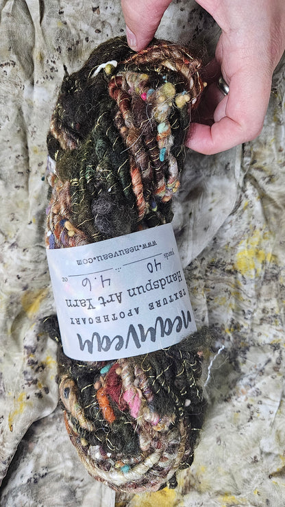 Handspun Bulky Art Yarn - Enchanted Forest Collection 01