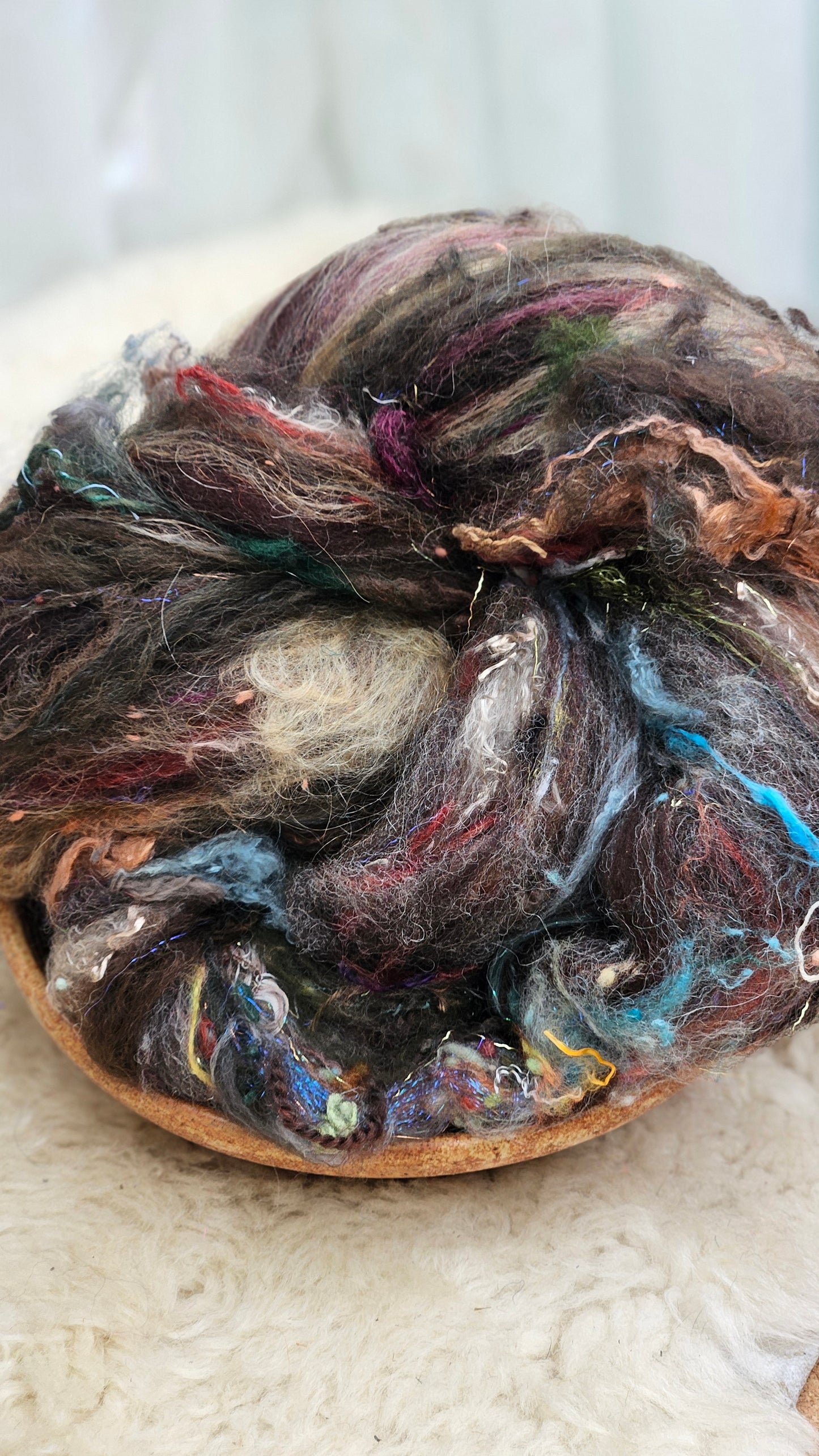 Luxe Layered Textured XL Art Batt - 210 - 4.5 ounces | 128 grams