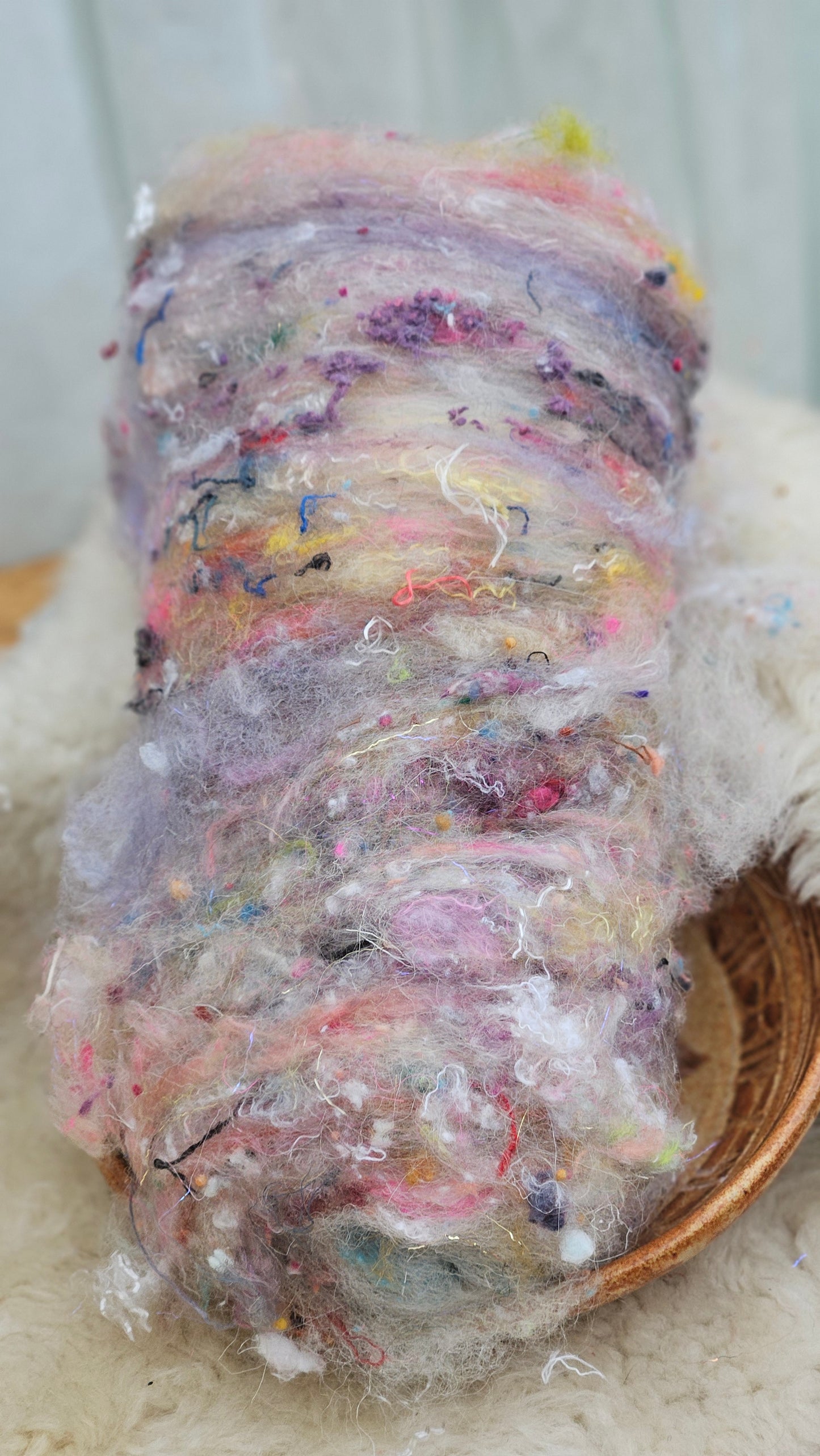 Luxe Layered Textured XL Art Batt - 204 - 3.7 ounces | 105 grams