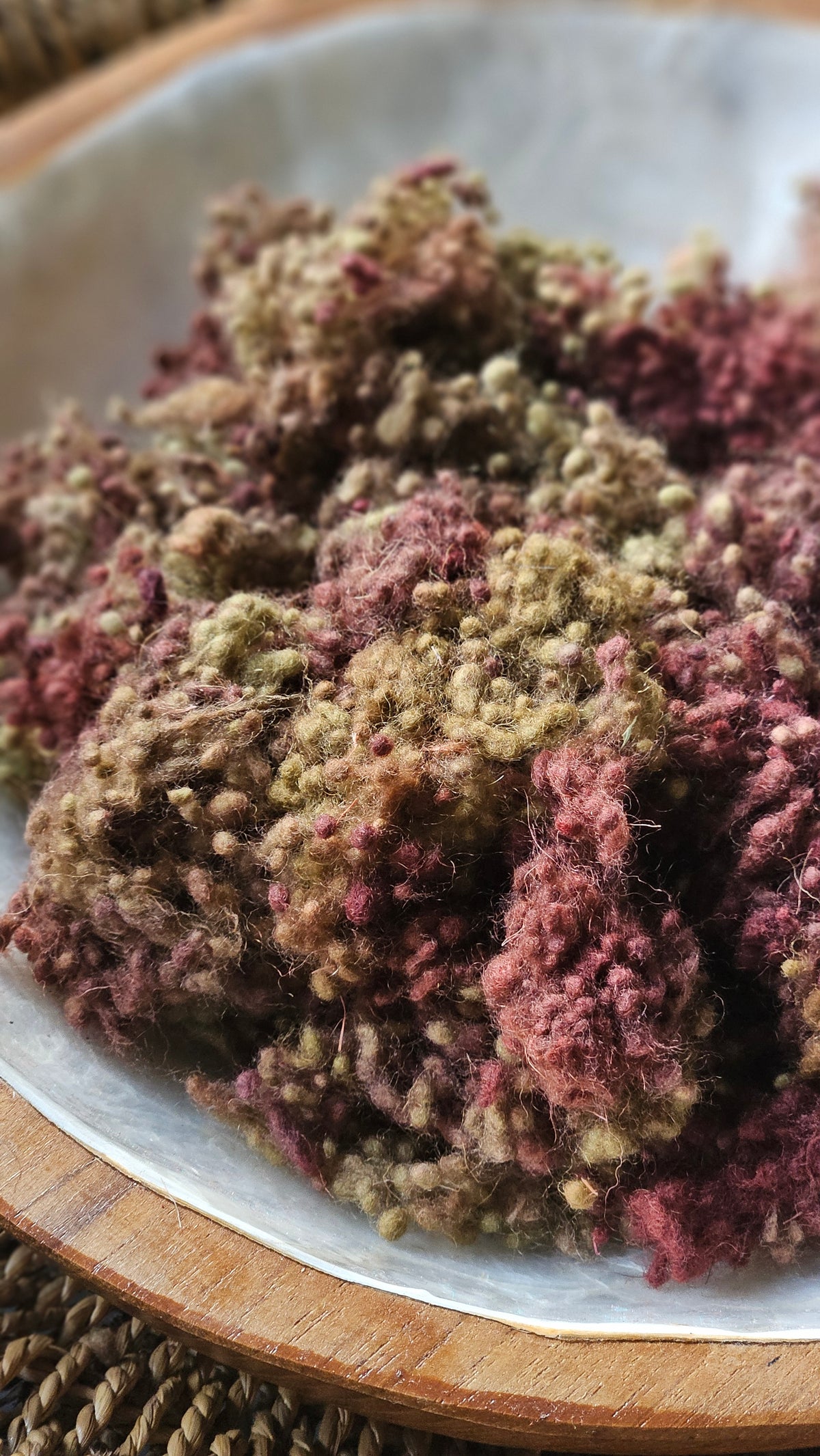 Byzantium - hand-dyed fine wool nepps for fiber blending and felting - 1 oz | 28 g